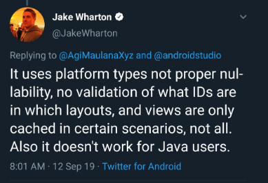 Jake Wharton推特截图