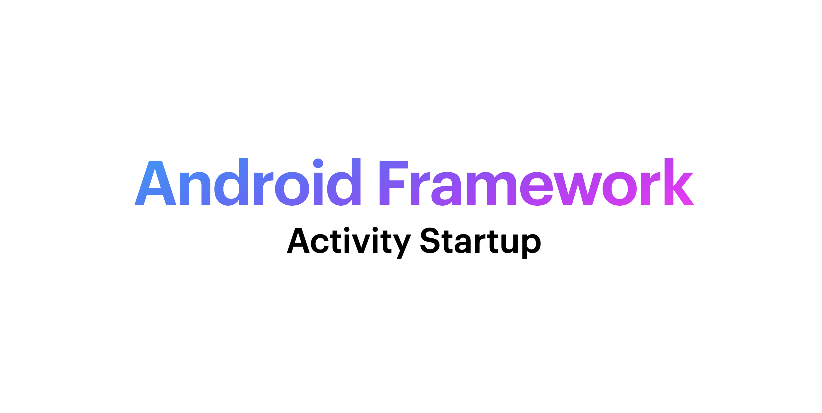 Android Framework（二）——Activity启动流程